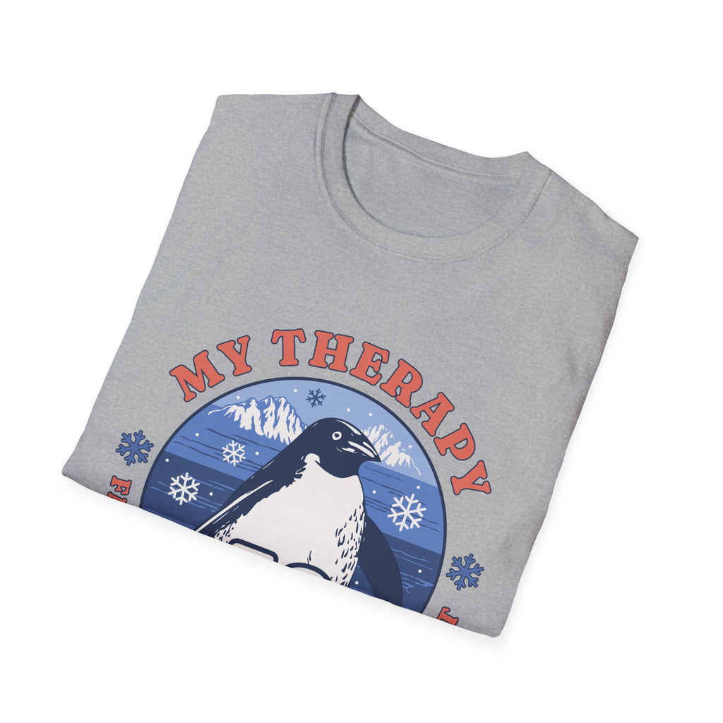 My Therapy Penguin T-Shirt with Fun Print