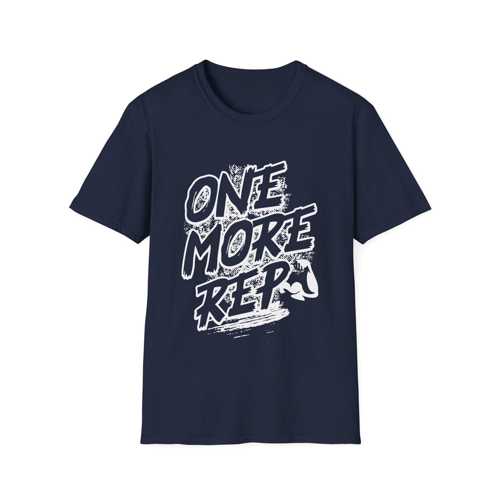 Motivational Fitness T-Shirt with One More Rep Design