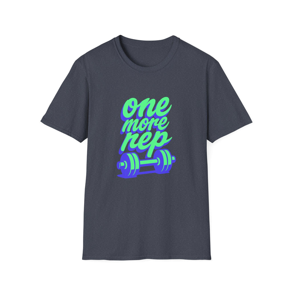One More Rep Dumbbells Motivational Fitness T-Shirt