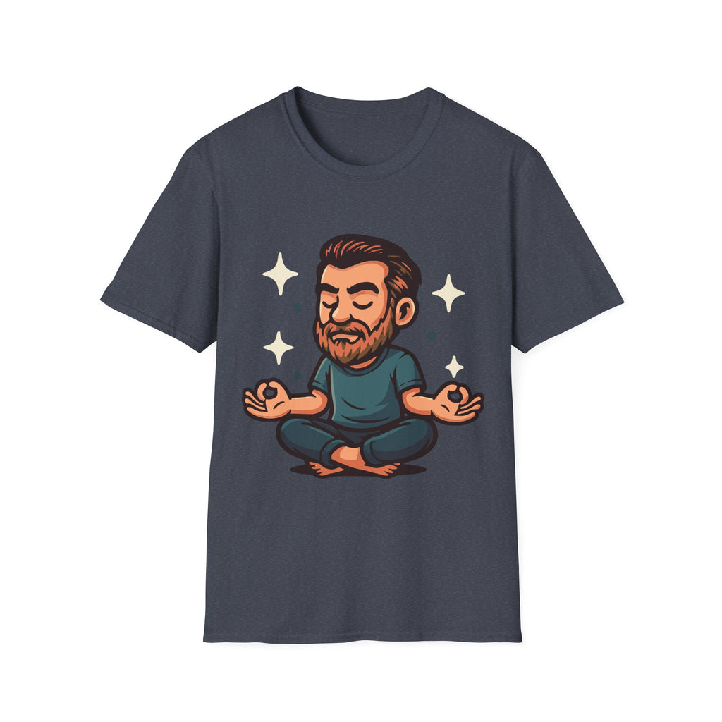 Meditating Man Graphic T-shirt for Mindfulness Enthusiasts