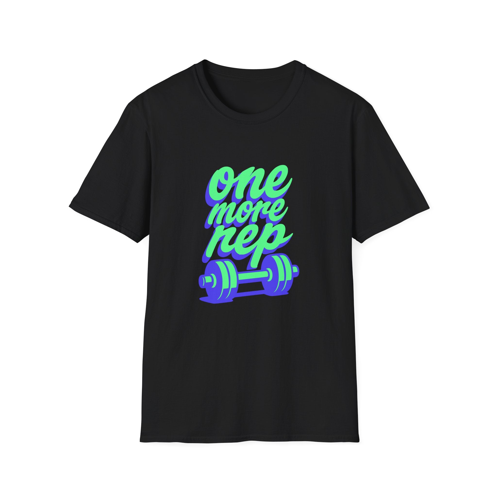 One More Rep Dumbbells Motivational Fitness T-Shirt