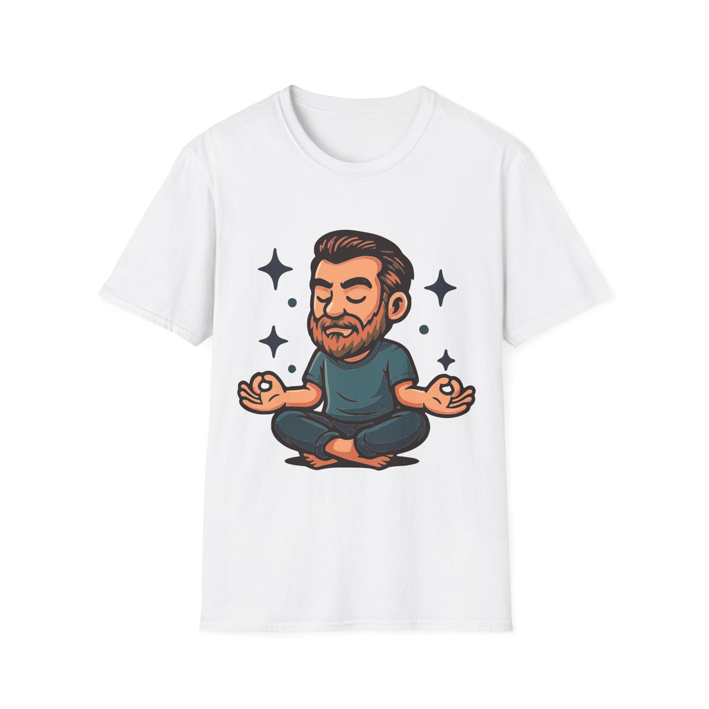 Meditating Man Graphic T-shirt for Mindfulness Enthusiasts