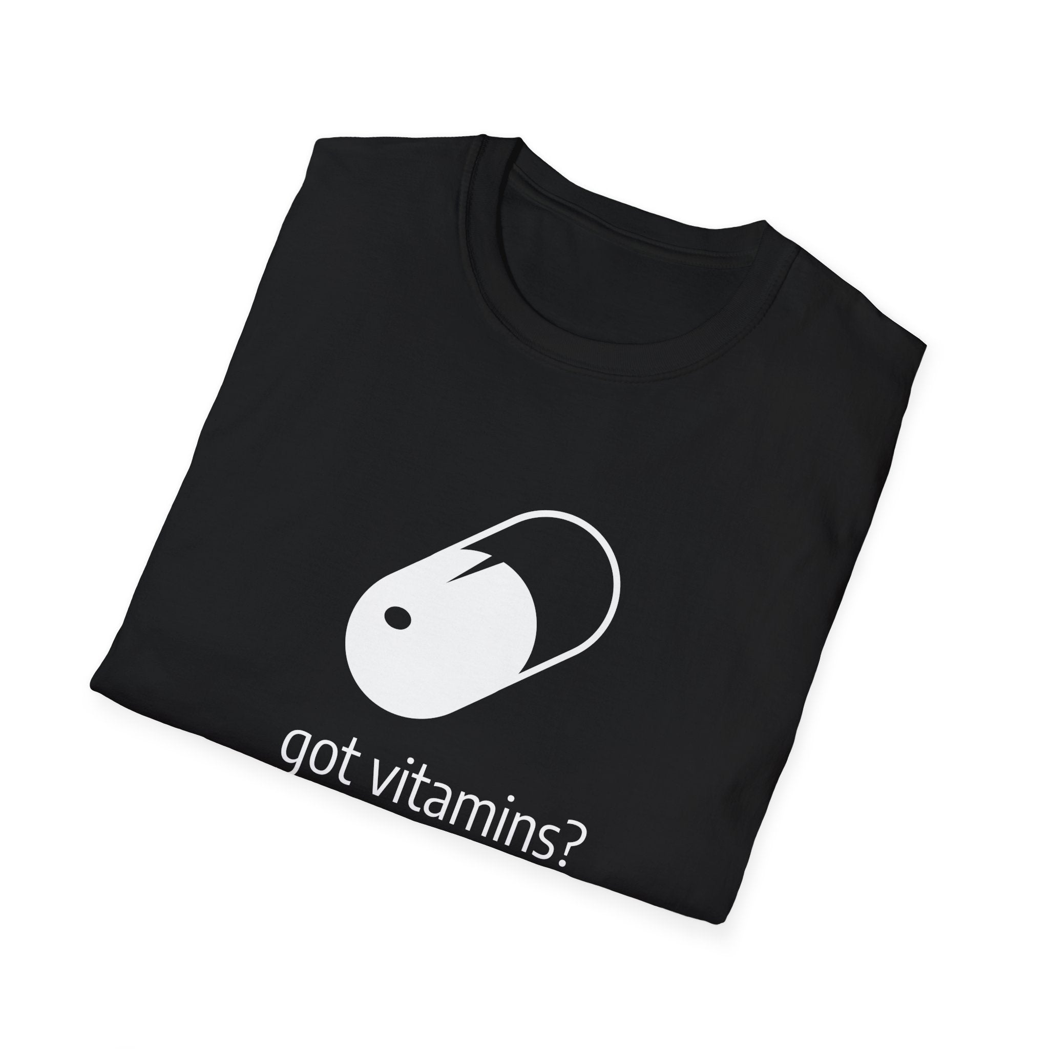 Got Vitamins? Graphic T-shirt with Pill Design