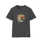 Recover Like You Mean It – Retro Yoga & Fitness T-Shirt