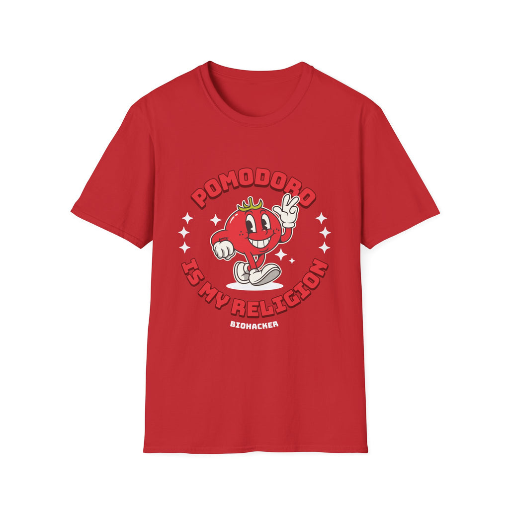 Pomodoro Is My Religion Graphic T-Shirt for Productivity Lovers