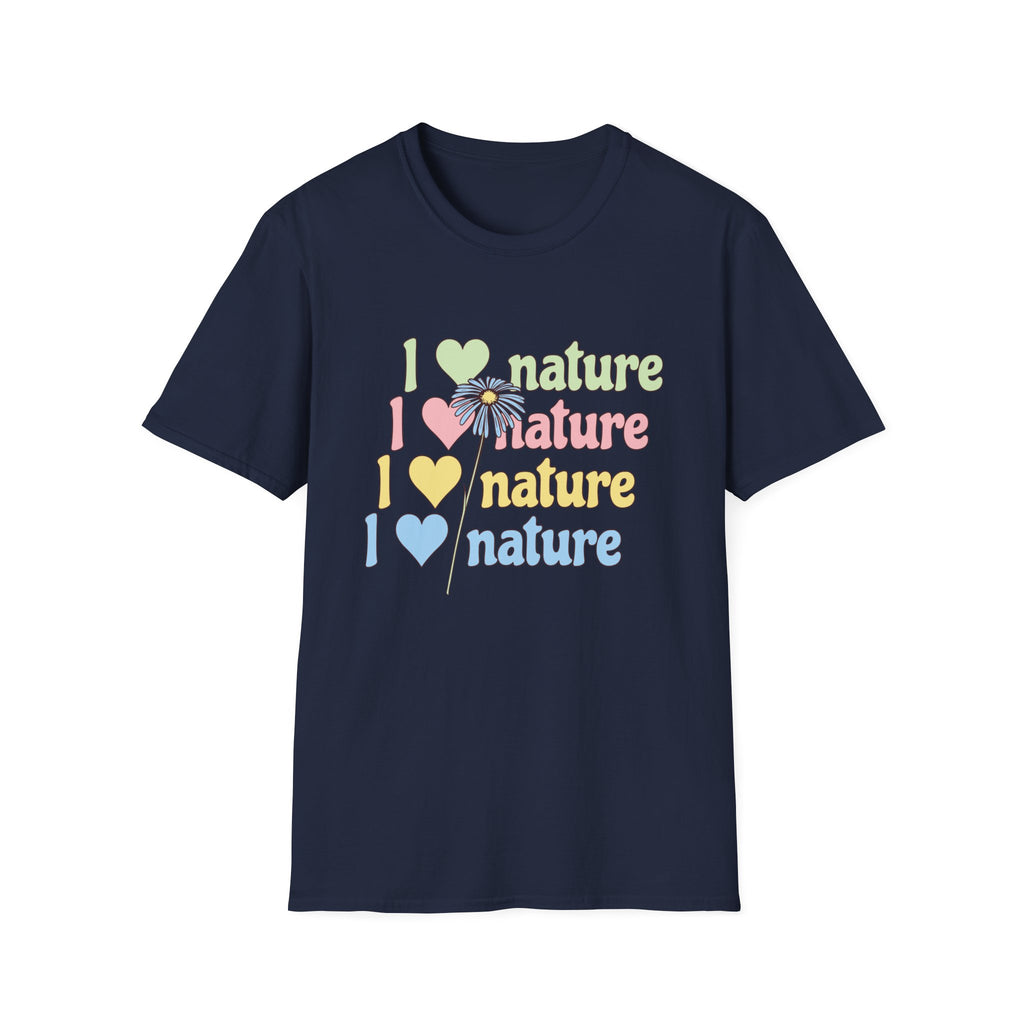I Love Nature Graphic T-Shirt for Eco Enthusiasts