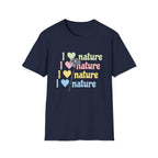I Love Nature Graphic T-Shirt for Eco Enthusiasts