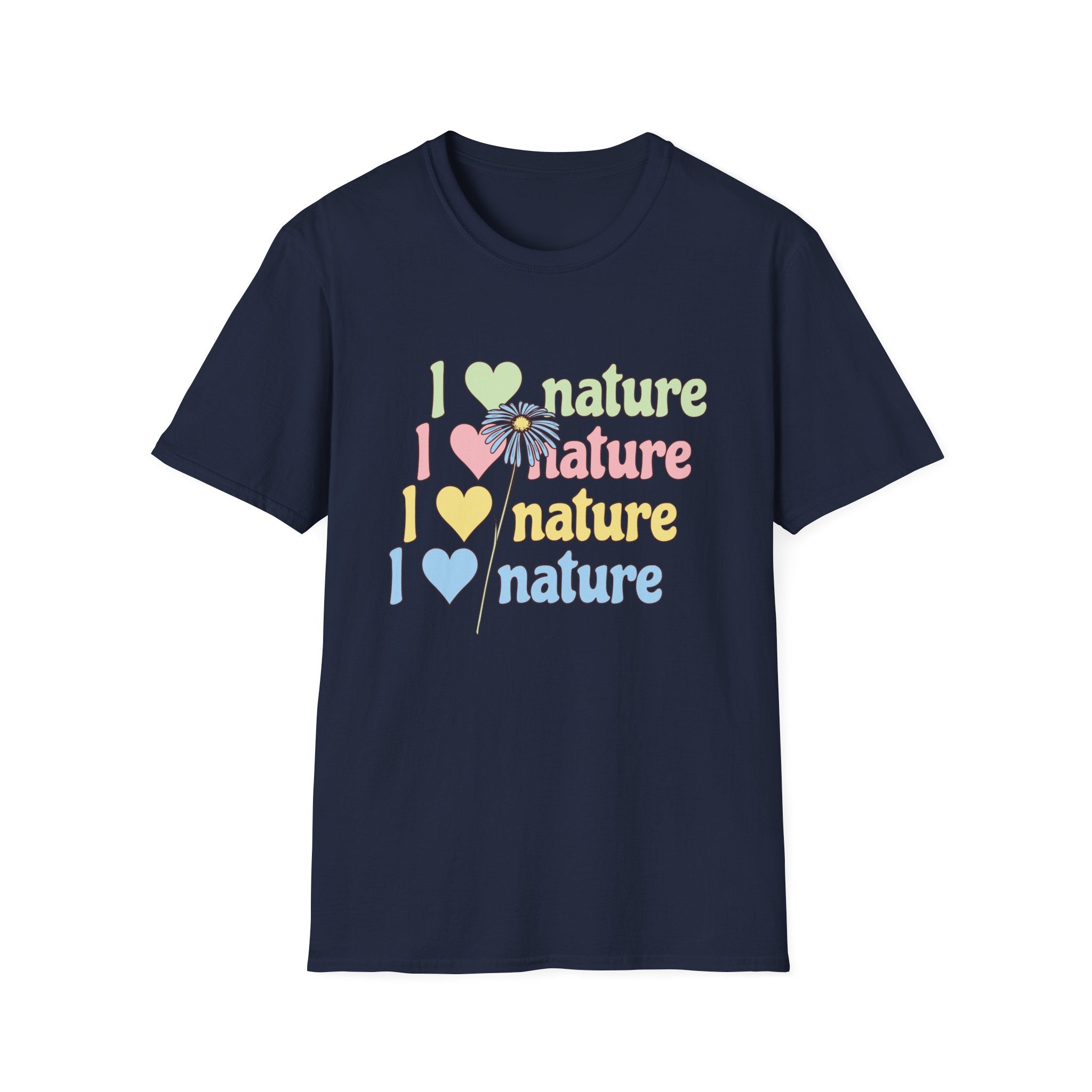 I Love Nature Graphic T-Shirt for Eco Enthusiasts