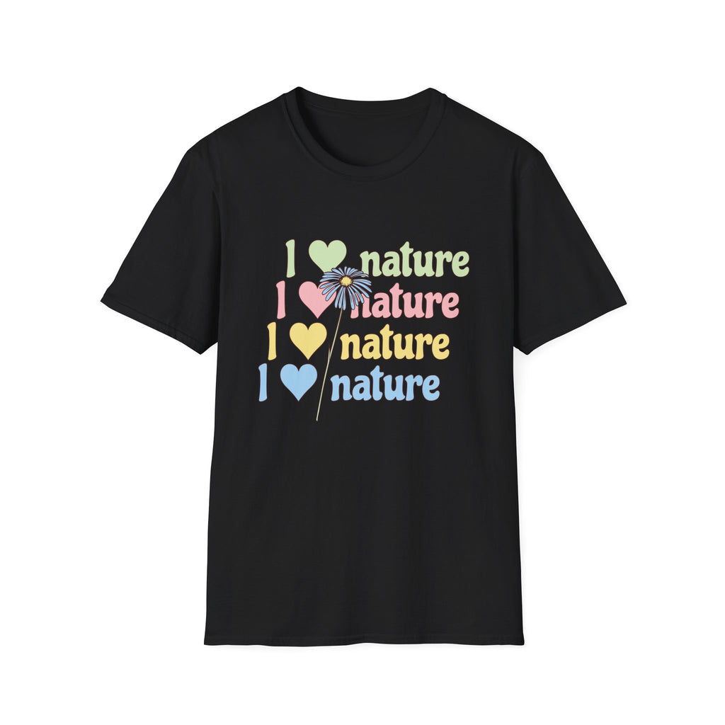 I Love Nature Graphic T-Shirt for Eco Enthusiasts