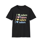 I Love Nature Graphic T-Shirt for Eco Enthusiasts