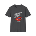Methylene Blue Graphic T-Shirt with Bold Lip Design