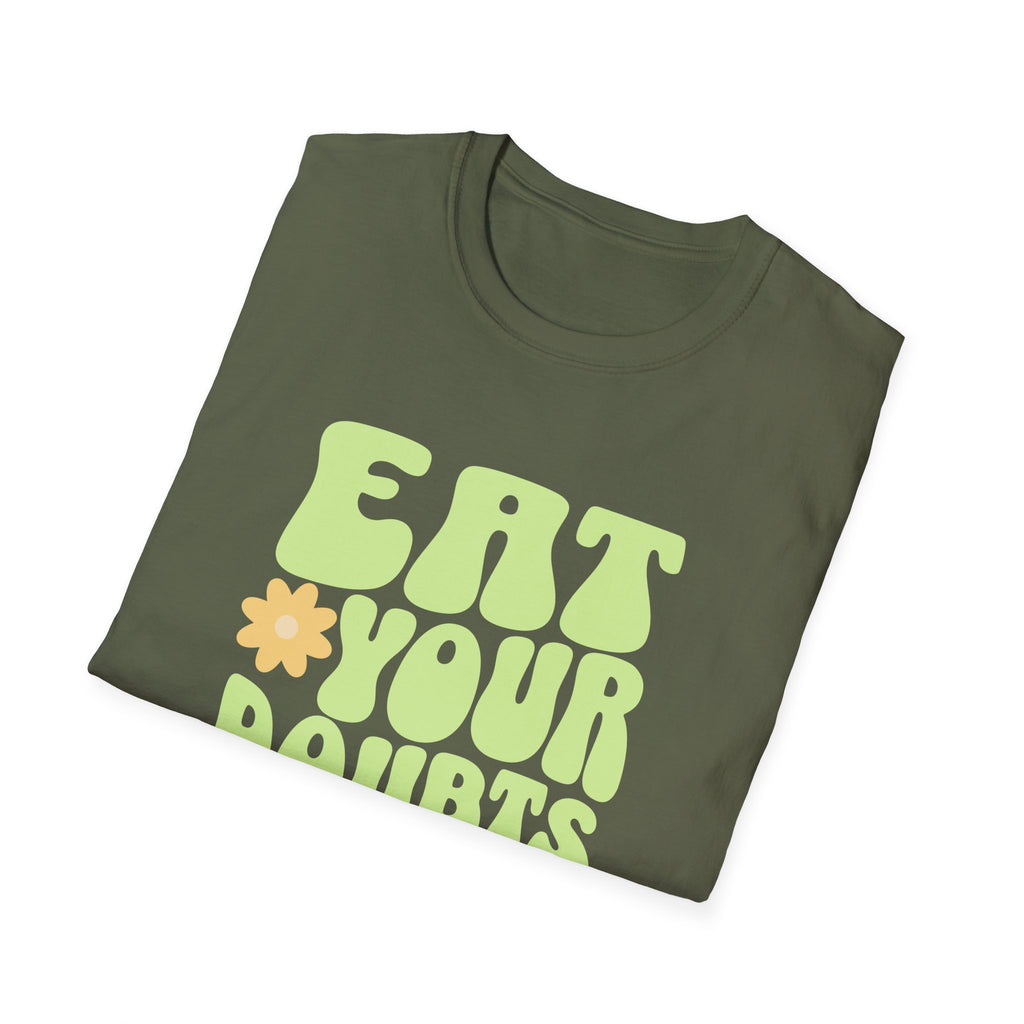 Eat Your Doubts for Breakfast Motivational T-Shirt