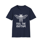 Feel the Rhythm T-shirt with Artistic Insect Design
