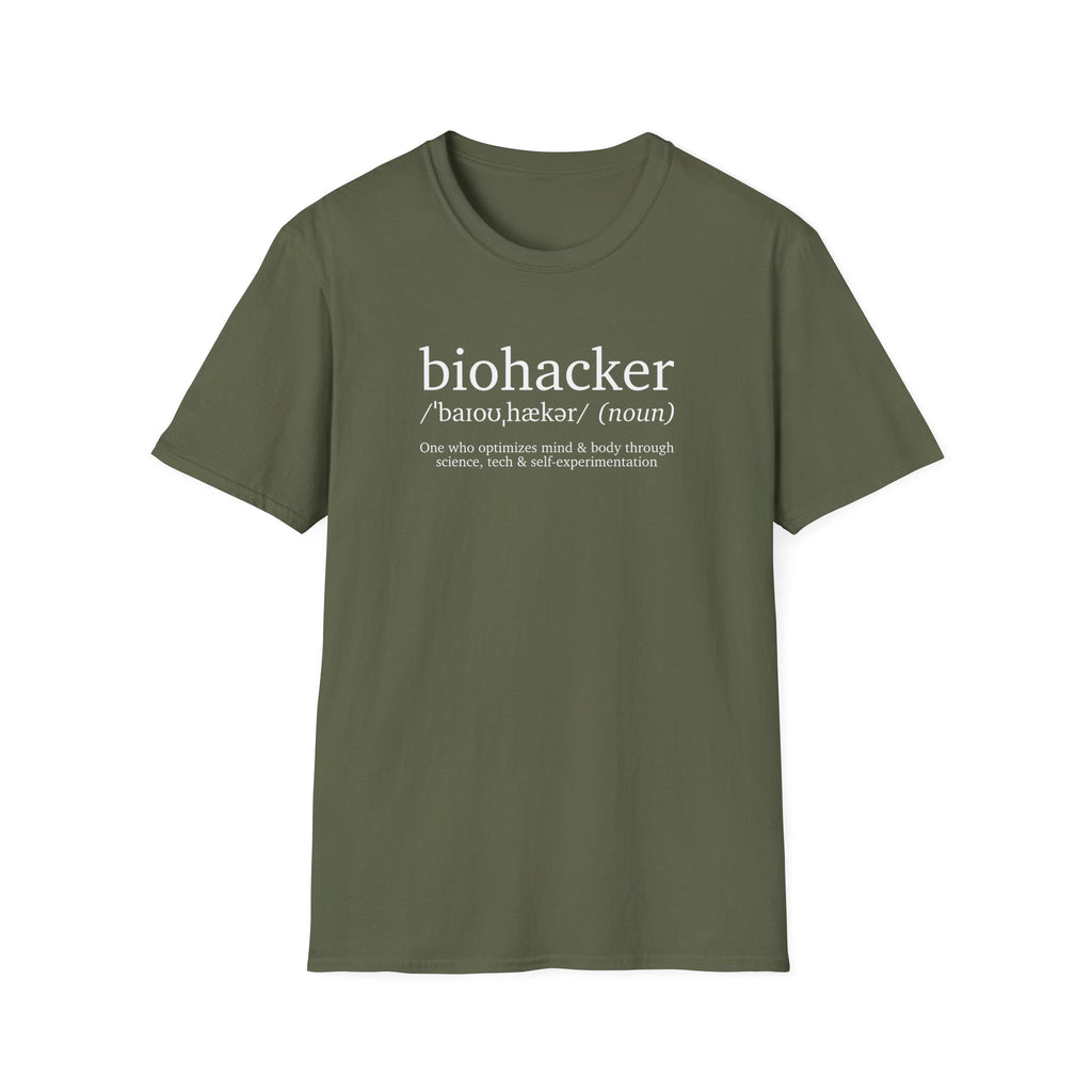 Biohacker Definition T-shirt for Science Enthusiasts