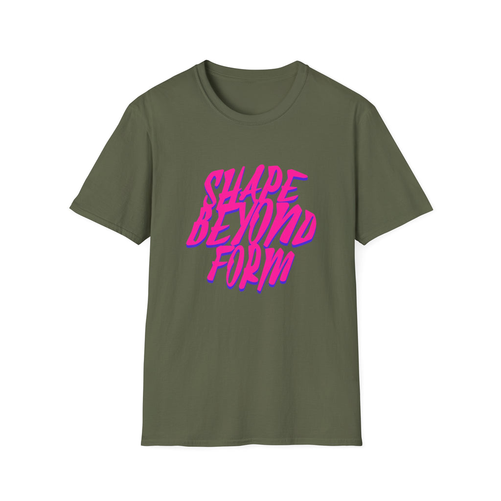 Shape Beyond Form T-shirt with Unique Typography Design