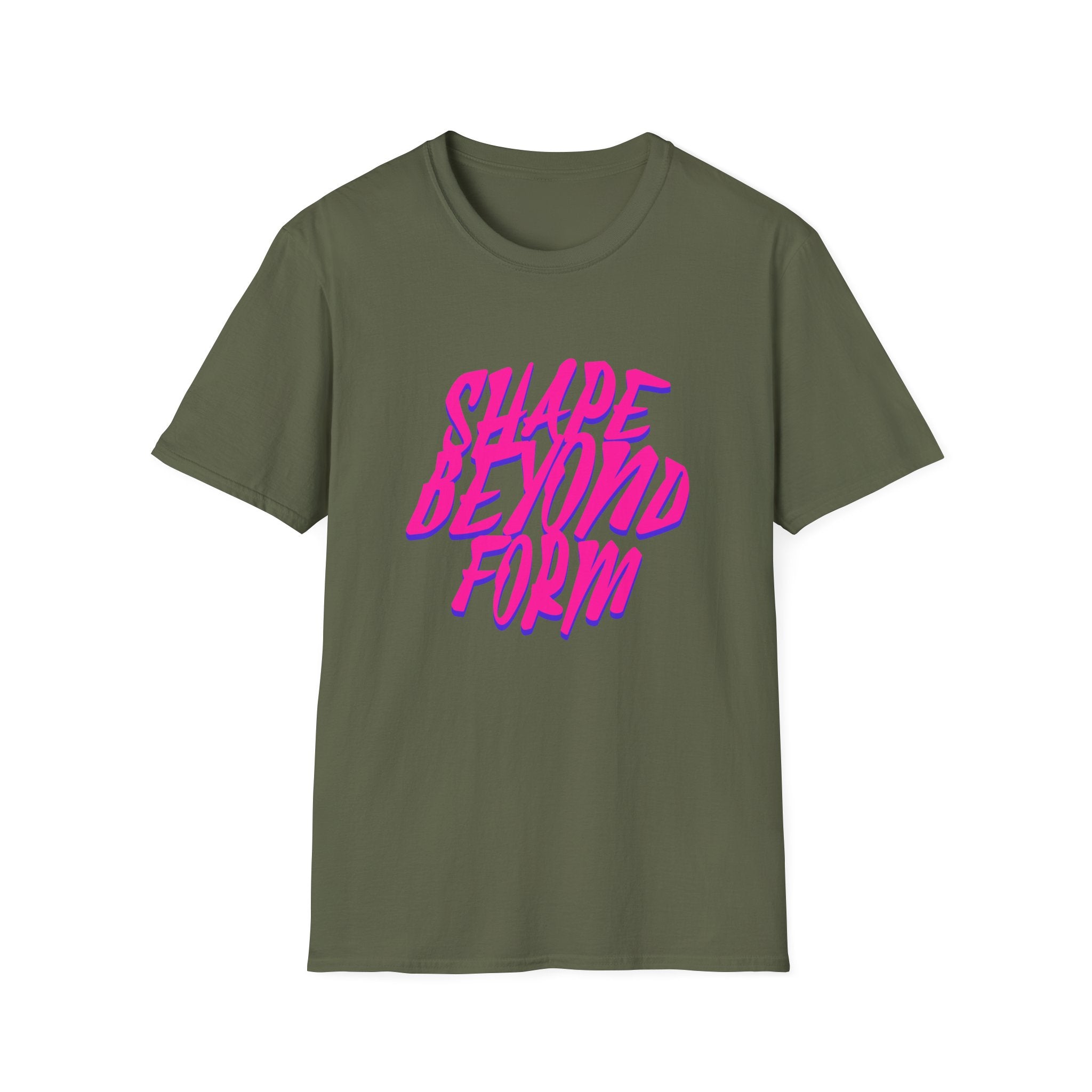 Shape Beyond Form T-shirt with Unique Typography Design