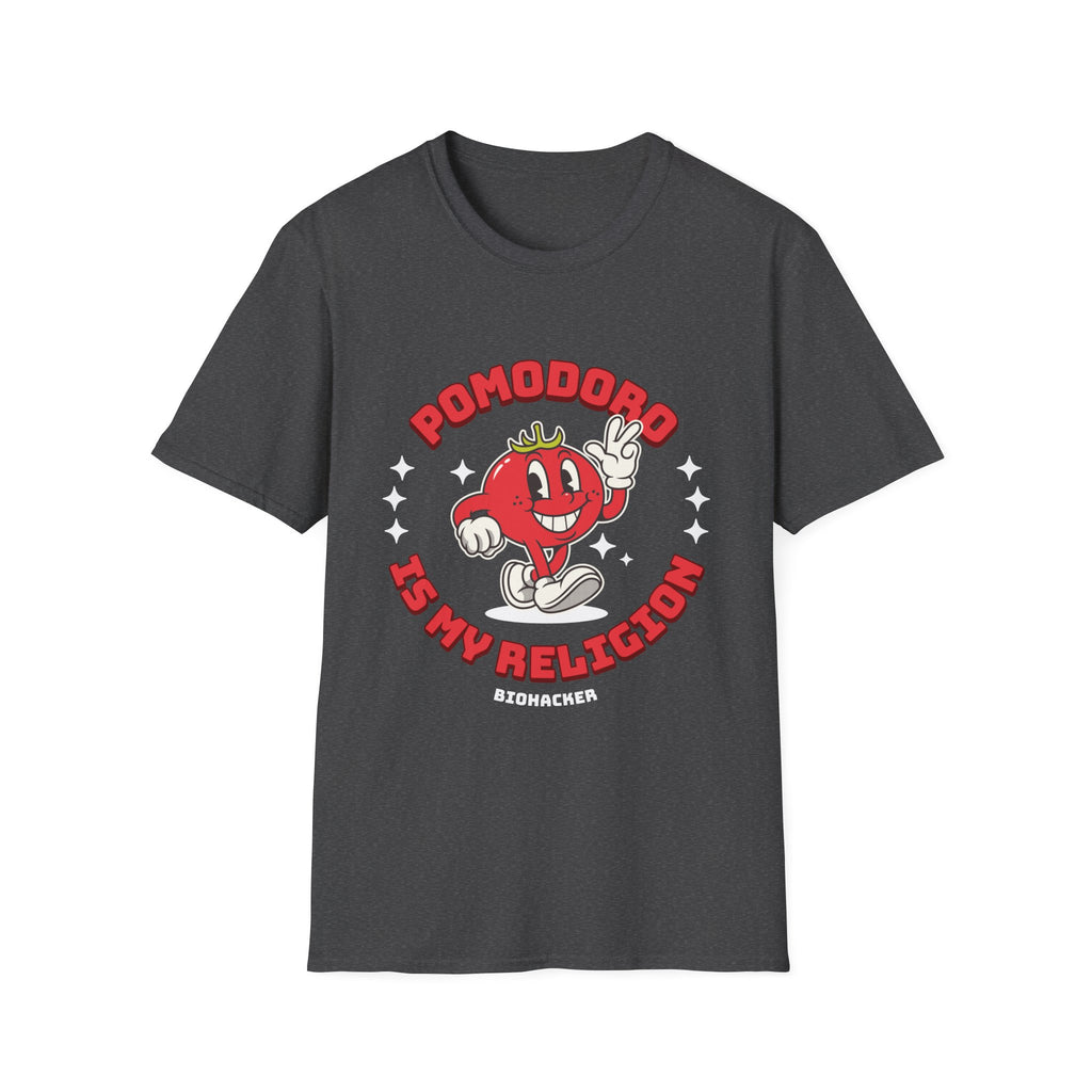 Pomodoro Is My Religion Graphic T-Shirt for Productivity Lovers