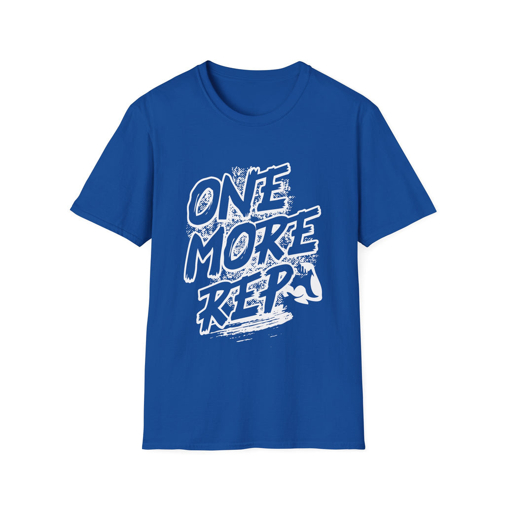 Motivational Fitness T-Shirt with One More Rep Design