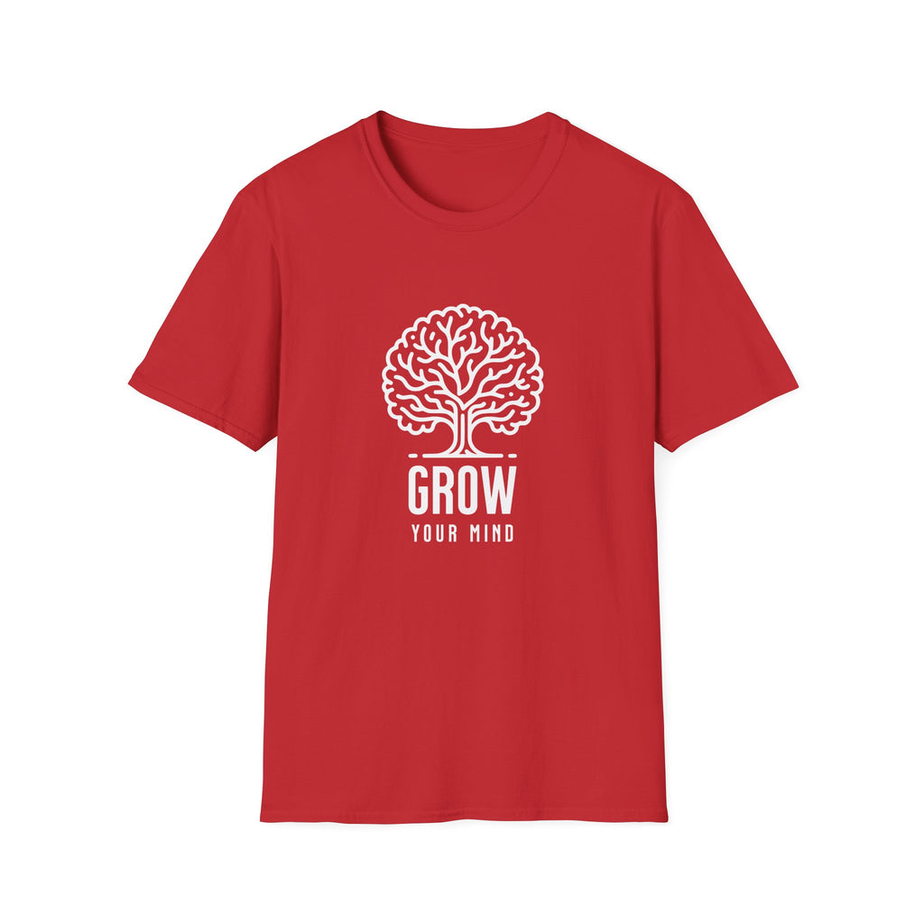 Grow Your Mind Inspirational Tree Design T-shirt