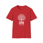 Grow Your Mind Inspirational Tree Design T-shirt