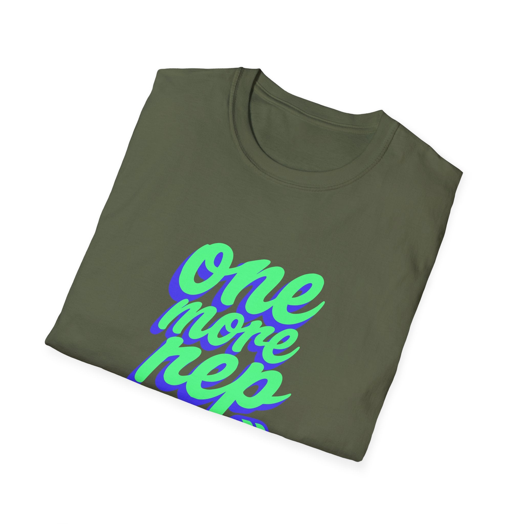 One More Rep Dumbbells Motivational Fitness T-Shirt