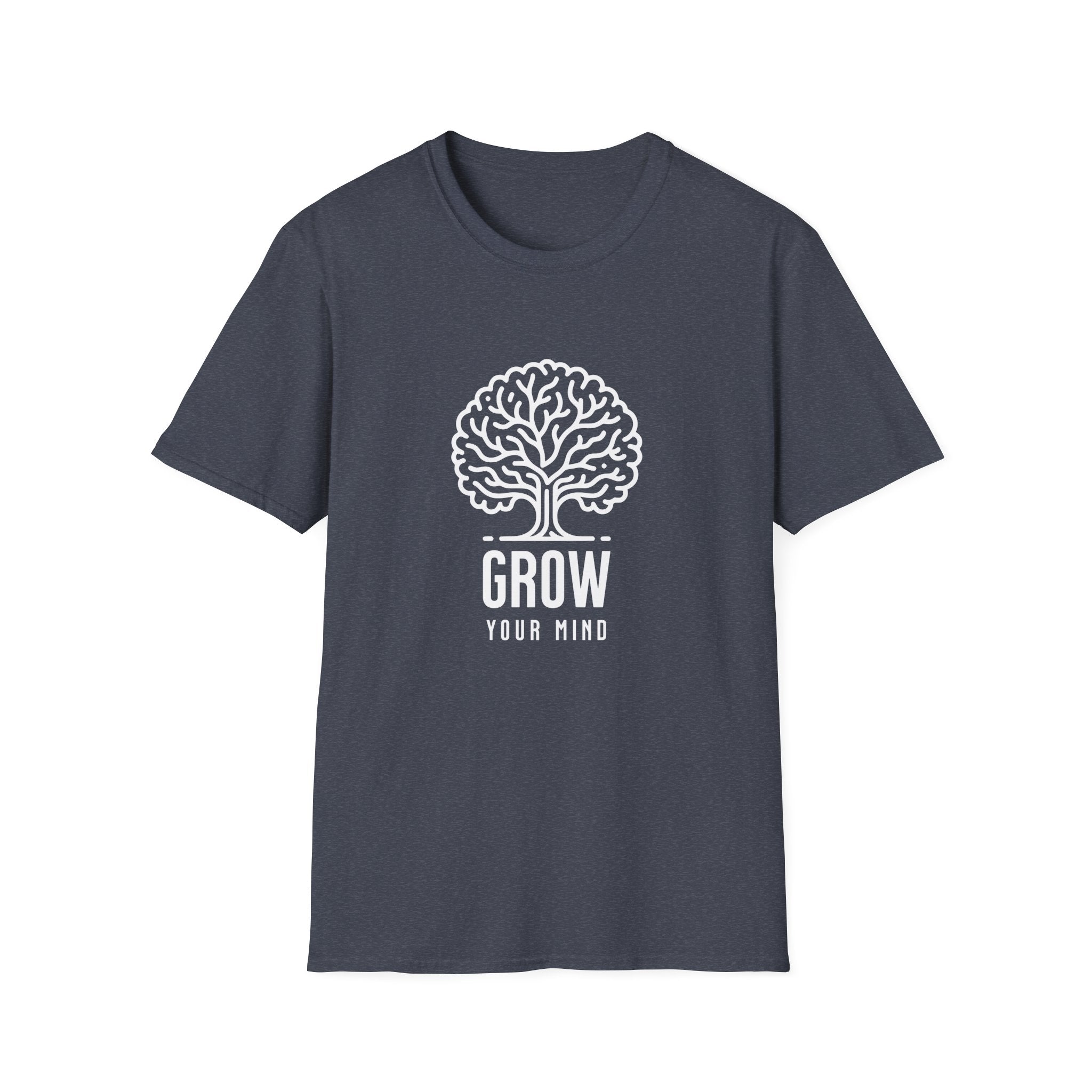 Grow Your Mind Inspirational Tree Design T-shirt