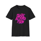 Shape Beyond Form T-shirt with Unique Typography Design