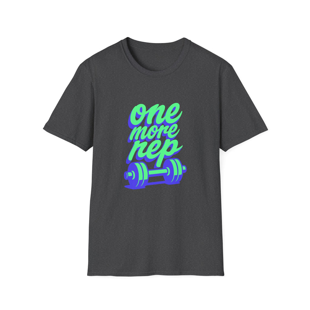 One More Rep Dumbbells Motivational Fitness T-Shirt