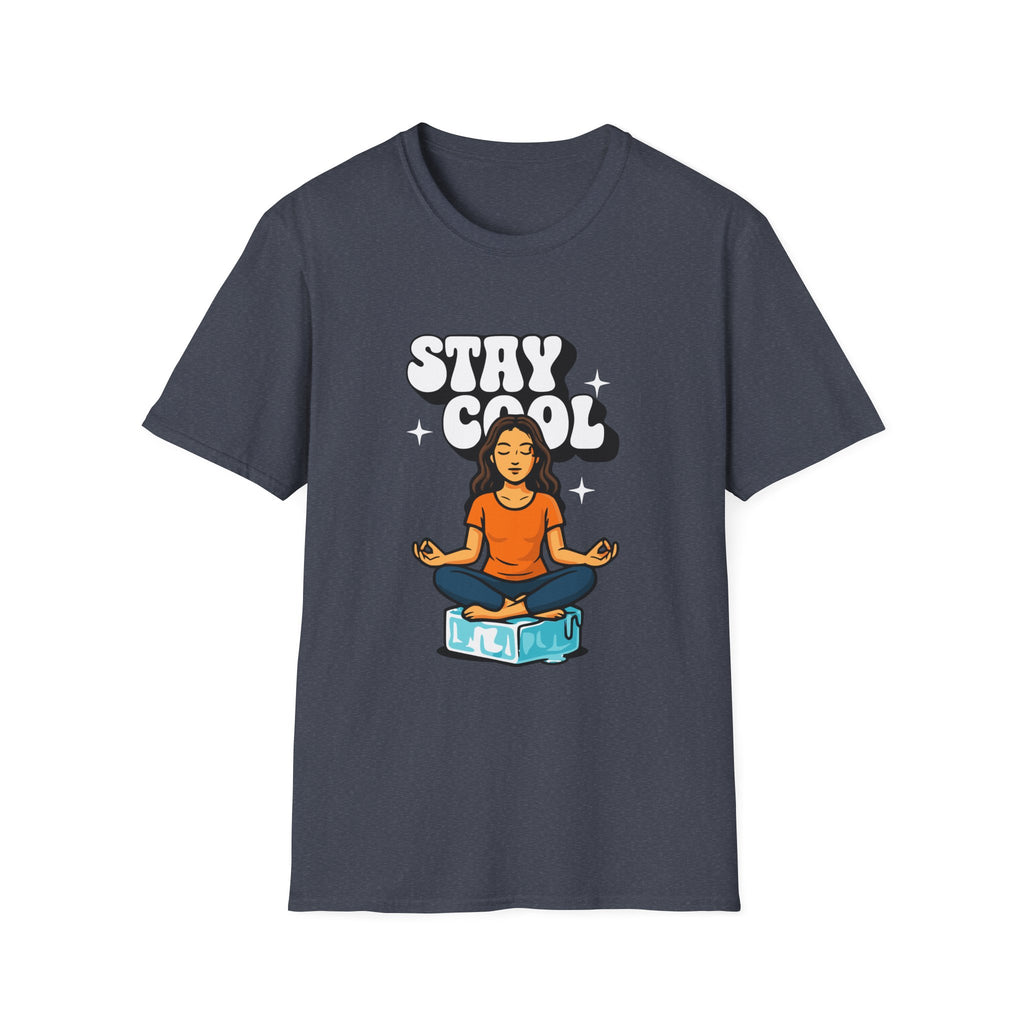 Stay Cool Woman T-shirt with Meditative Design