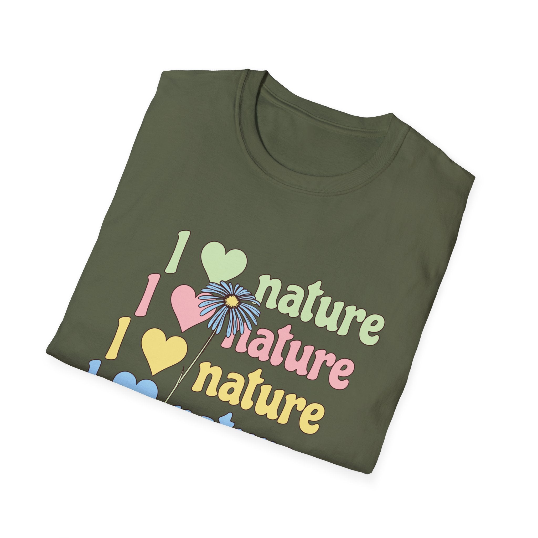 I Love Nature Graphic T-Shirt for Eco Enthusiasts