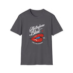 Methylene Blue Graphic T-Shirt with Bold Lip Design