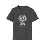 Grow Your Mind Inspirational Tree Design T-shirt