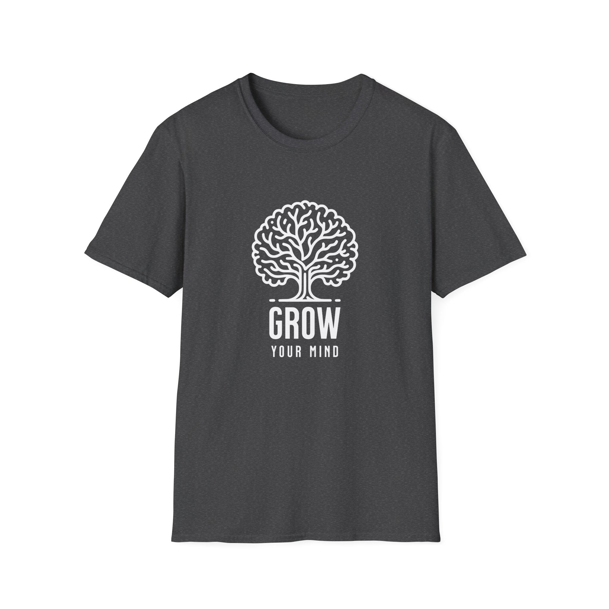 Grow Your Mind Inspirational Tree Design T-shirt