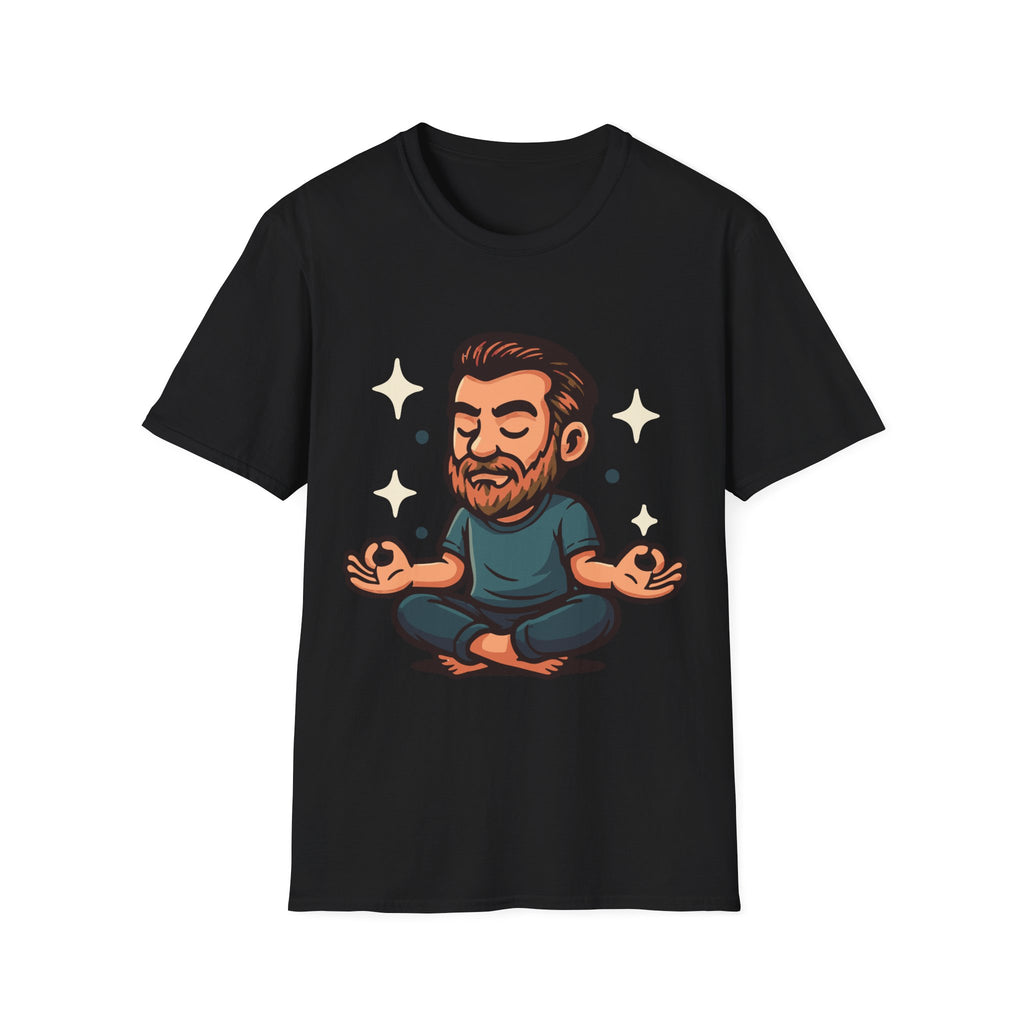 Meditating Man Graphic T-shirt for Mindfulness Enthusiasts