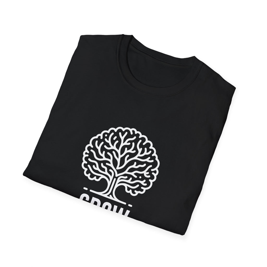 Grow Your Mind Inspirational Tree Design T-shirt