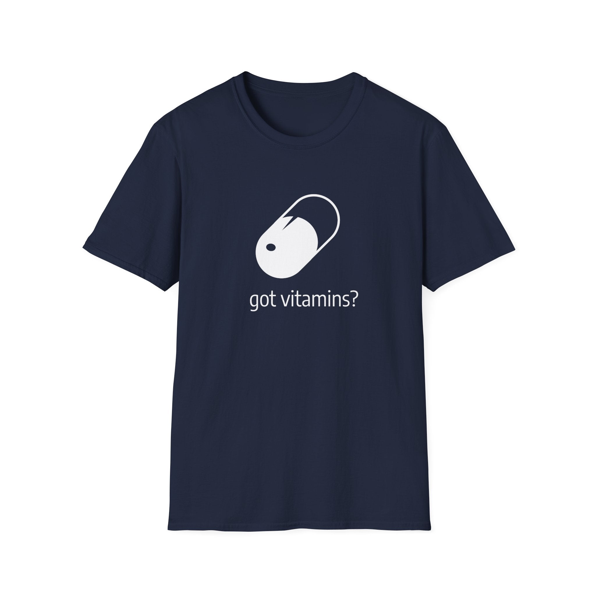 Got Vitamins? Graphic T-shirt with Pill Design