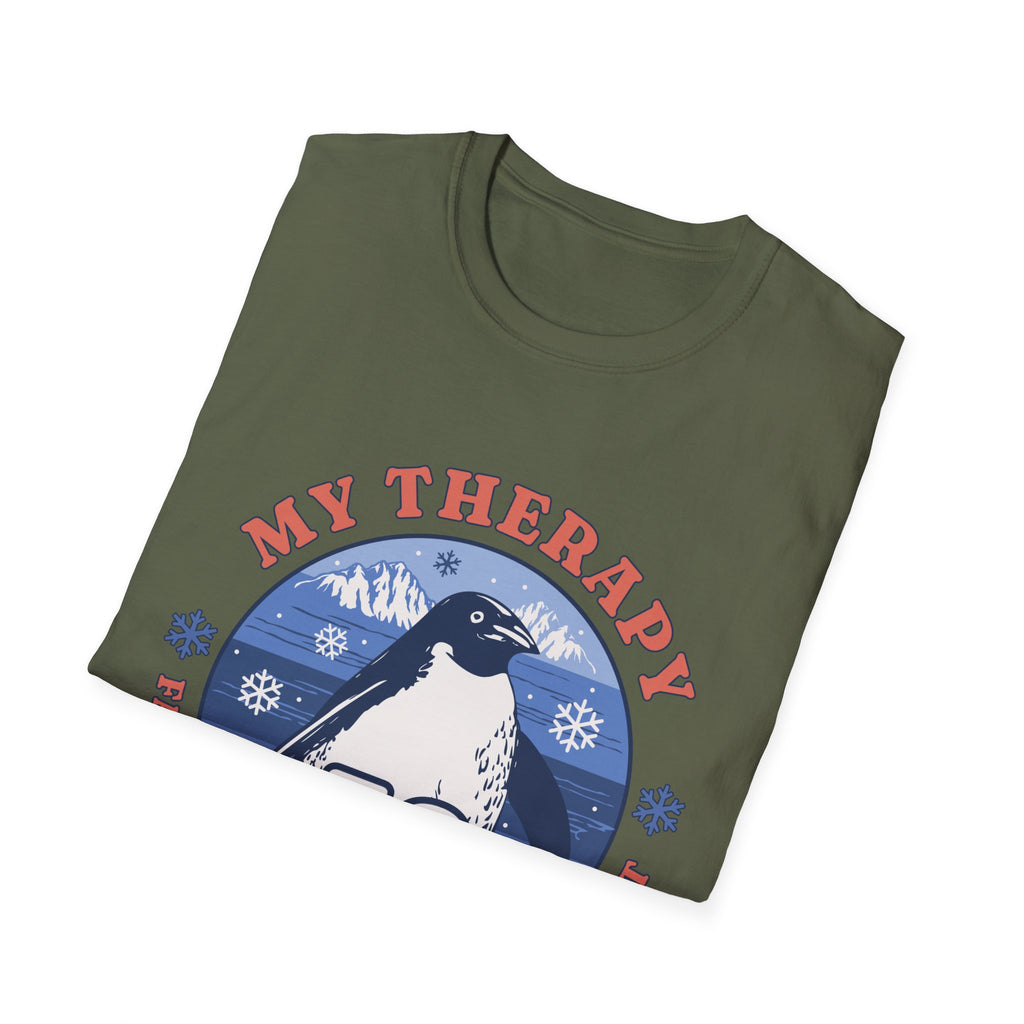 My Therapy Penguin T-Shirt with Fun Print