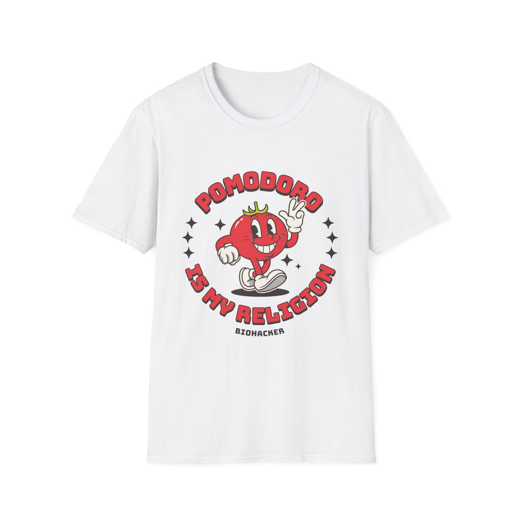 Pomodoro Is My Religion Graphic T-Shirt for Productivity Lovers
