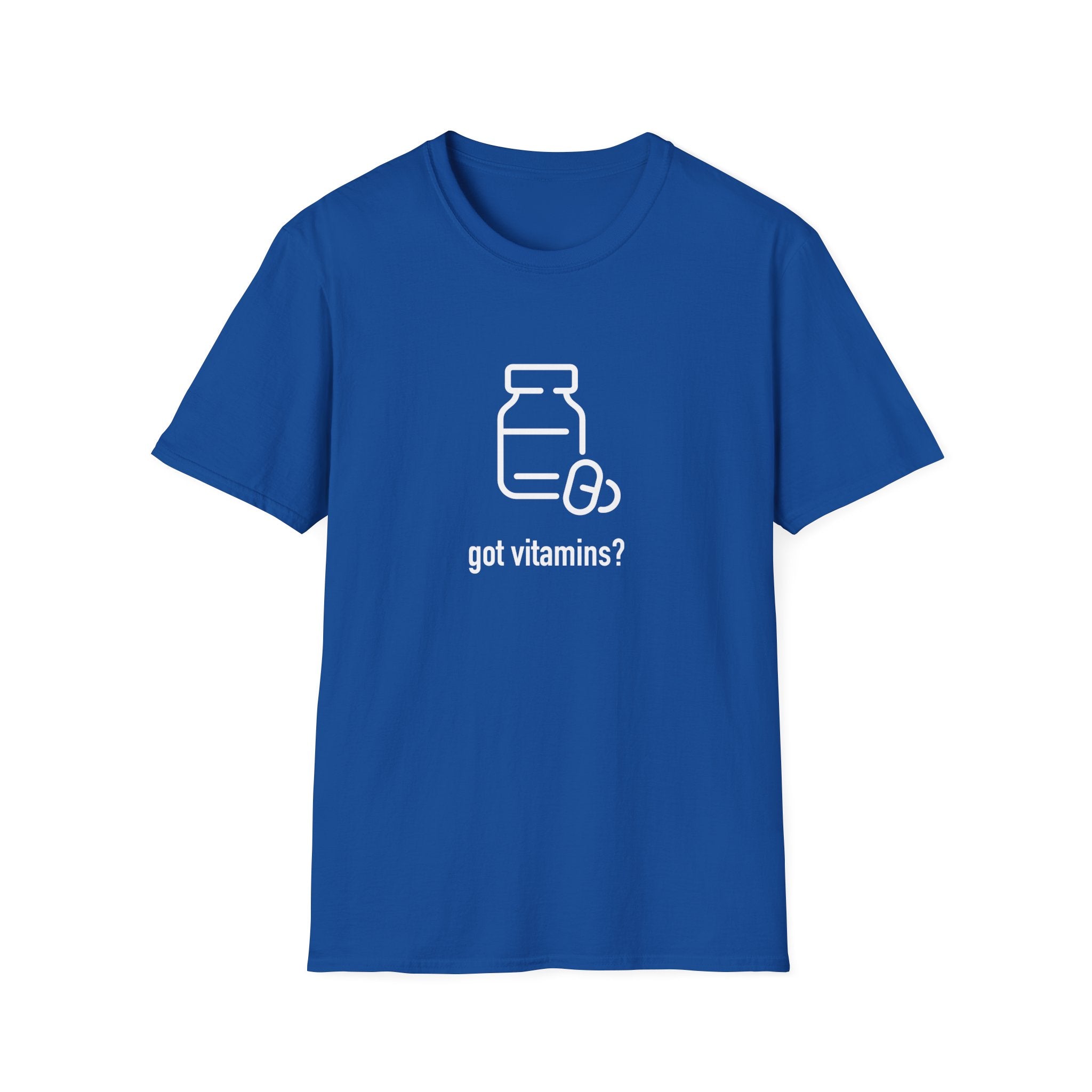 Got Vitamins? Fun Printed T-shirt with Supplement Design