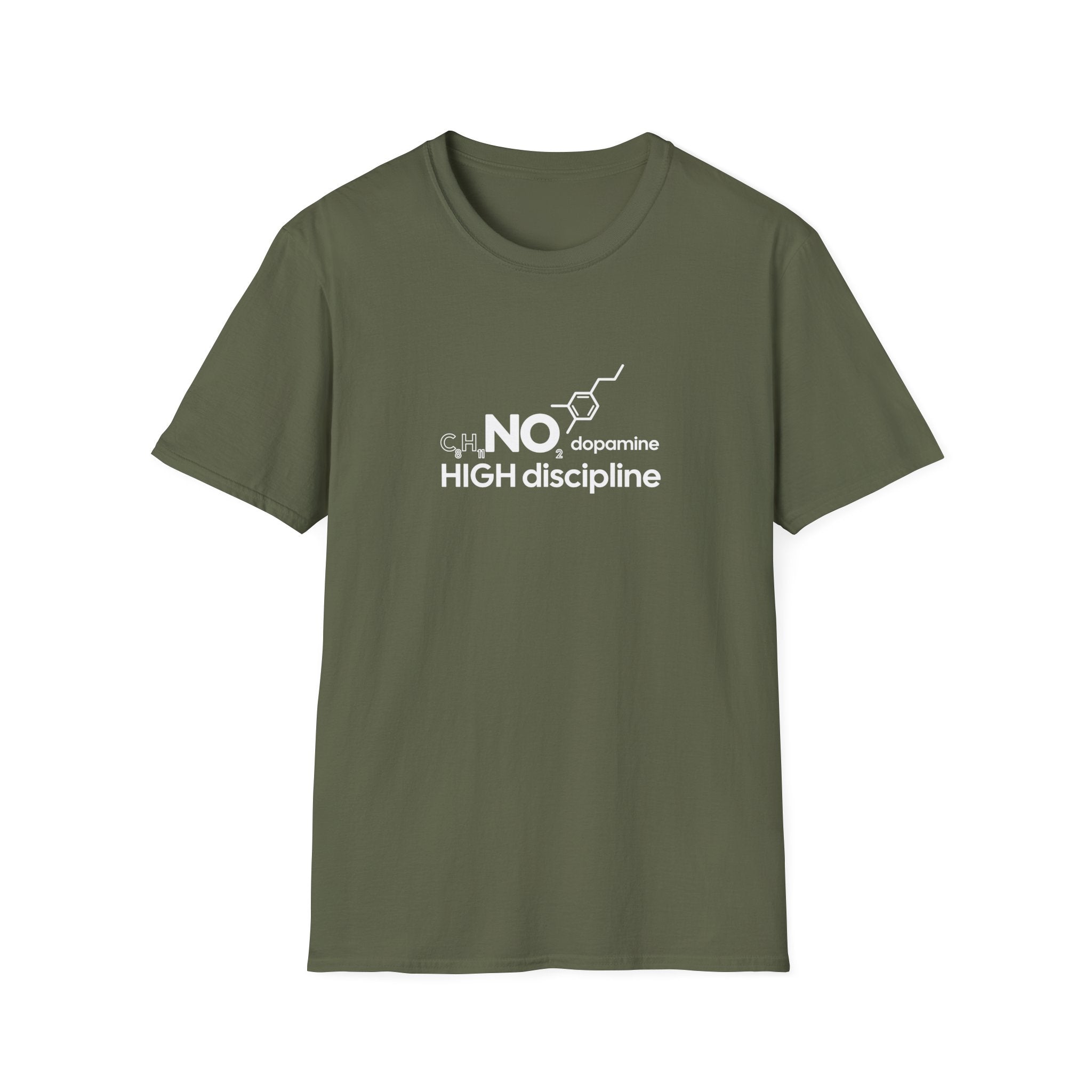 NO Dopamine High Discipline T-Shirt for Motivated Individuals