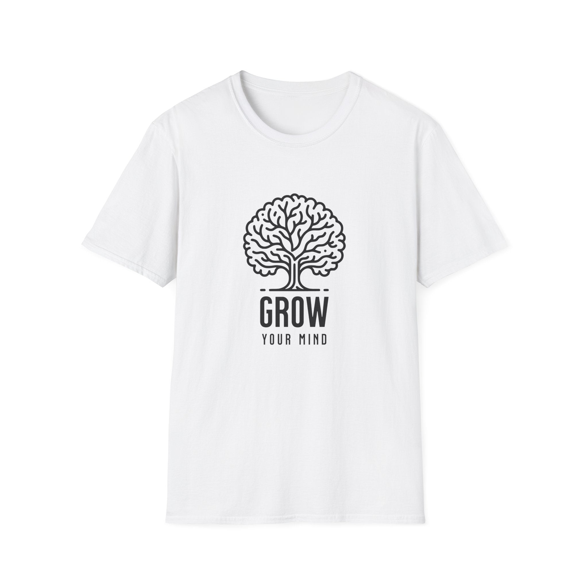 Grow Your Mind Inspirational Tree Design T-shirt