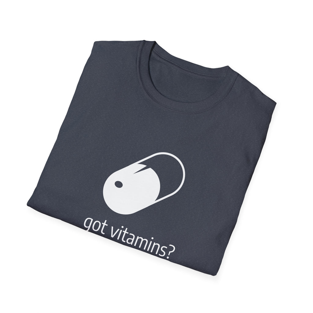 Got Vitamins? Graphic T-shirt with Pill Design