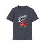Methylene Blue Graphic T-Shirt with Bold Lip Design