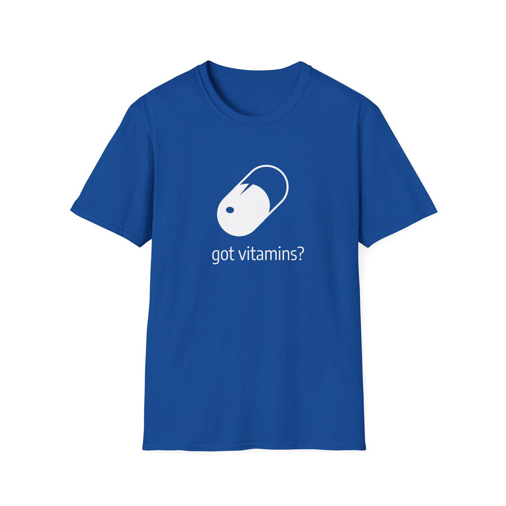 Got Vitamins? Graphic T-shirt with Pill Design