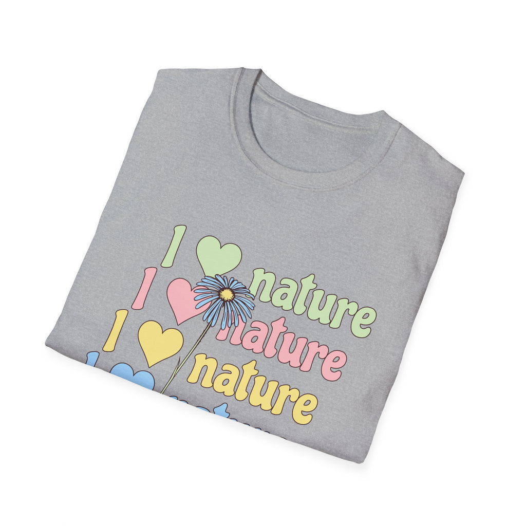 I Love Nature Graphic T-Shirt for Eco Enthusiasts