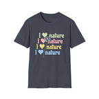 I Love Nature Graphic T-Shirt for Eco Enthusiasts