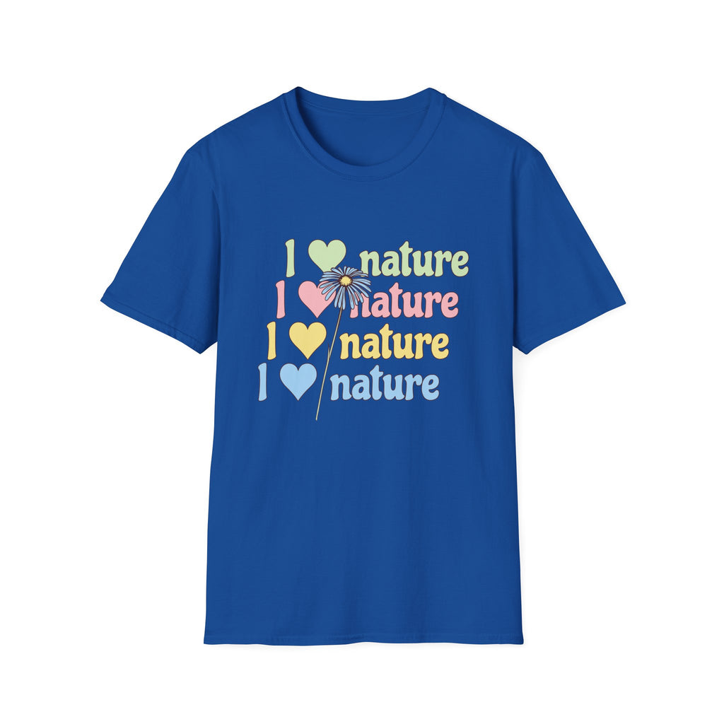 I Love Nature Graphic T-Shirt for Eco Enthusiasts