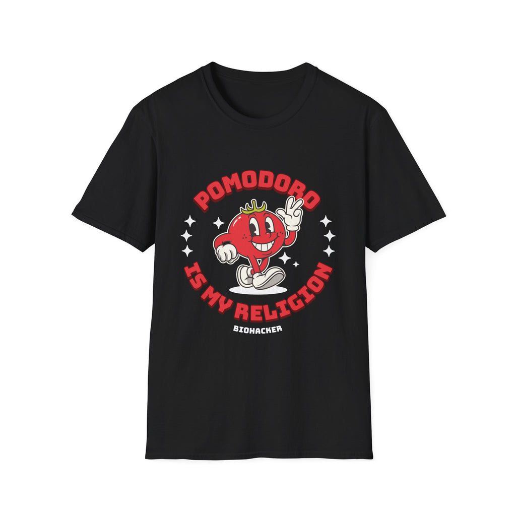 Pomodoro Is My Religion Graphic T-Shirt for Productivity Lovers