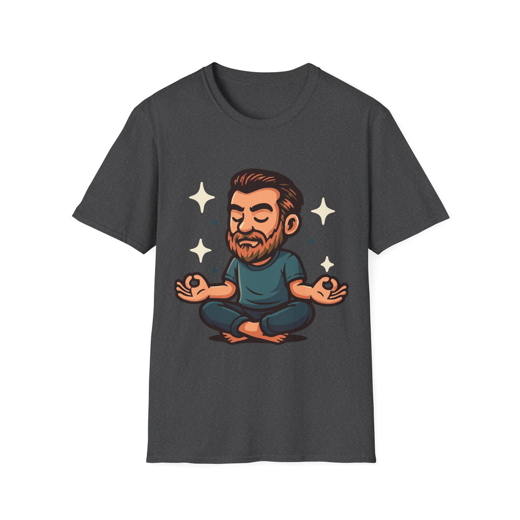 Meditating Man Graphic T-shirt for Mindfulness Enthusiasts