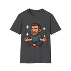 Meditating Man Graphic T-shirt for Mindfulness Enthusiasts
